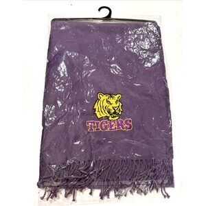 NWT LSU Embroidered Tigers Scarf